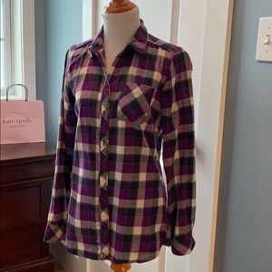 Eddie Bauer purple flannel